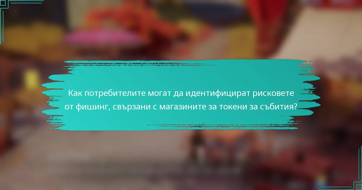 Как потребителите могат да идентифицират рисковете от фишинг, свързани с магазините за токени за събития?